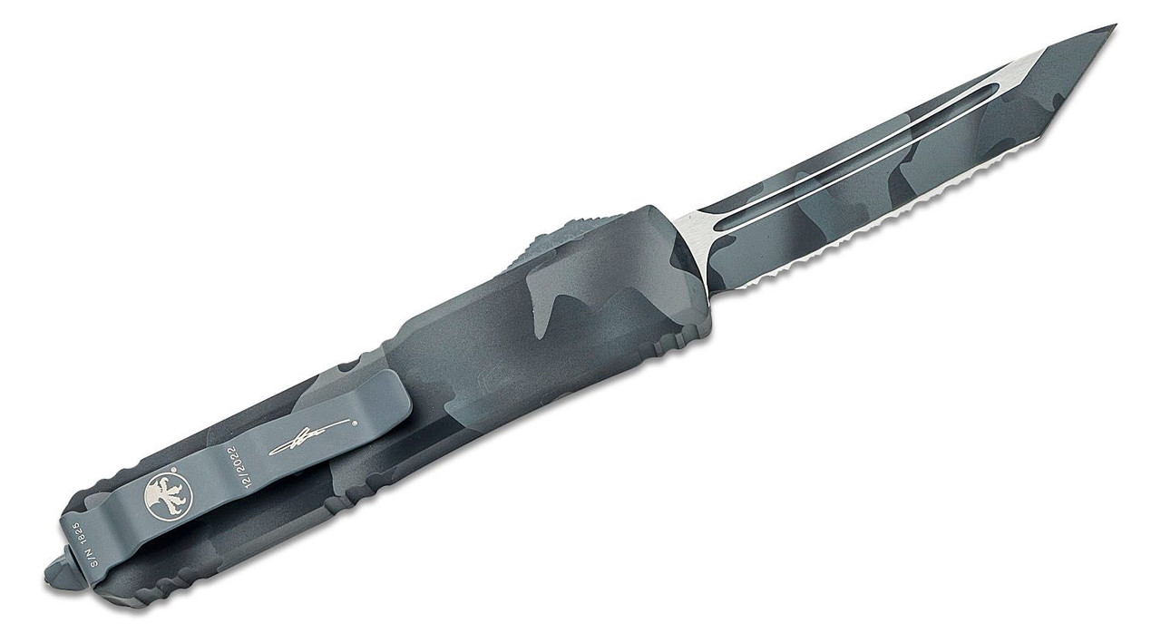 Microtech 123-3UCS Ultratech Urban Camo Serrated Tanto Blade - Image 2