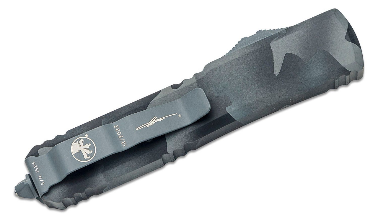 Microtech 123-3UCS Ultratech Urban Camo Serrated Tanto Blade - Image 4