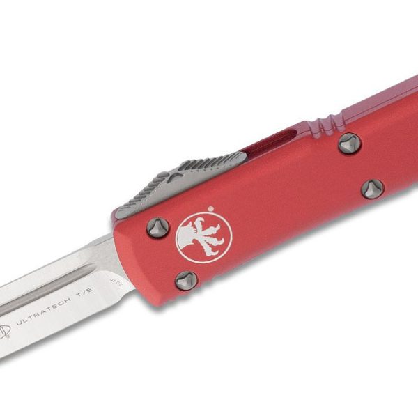 Microtech 123-4RD Ultratech Satin Plain Tanto, Red