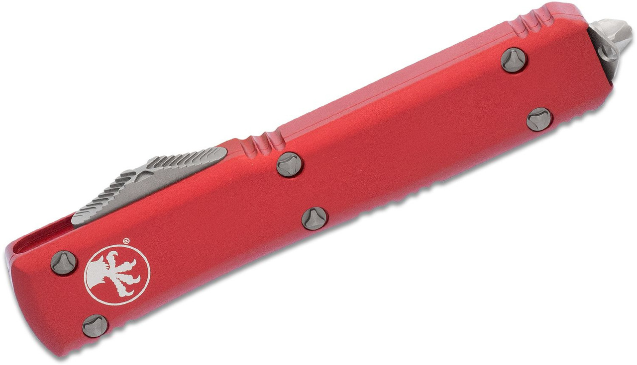 Microtech 123-4RD Ultratech Satin Plain Tanto, Red - Image 2