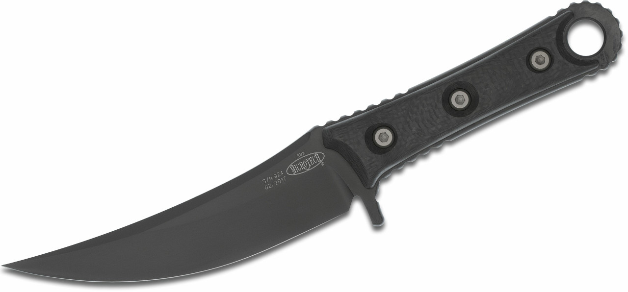 Microtech/Borka Blades 200-1DLC SBK, Carbon Fiber Handles - Image 2