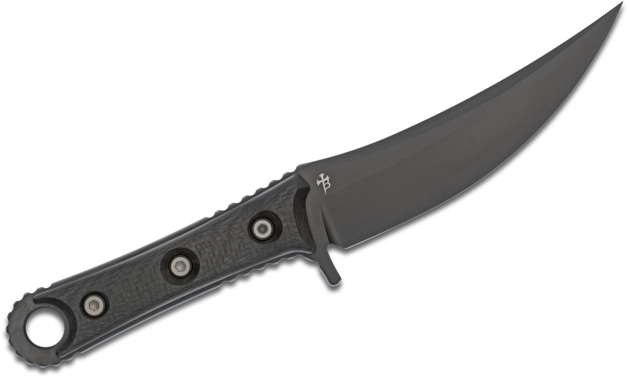 Microtech/Borka Blades 200-1DLC SBK, Carbon Fiber Handles