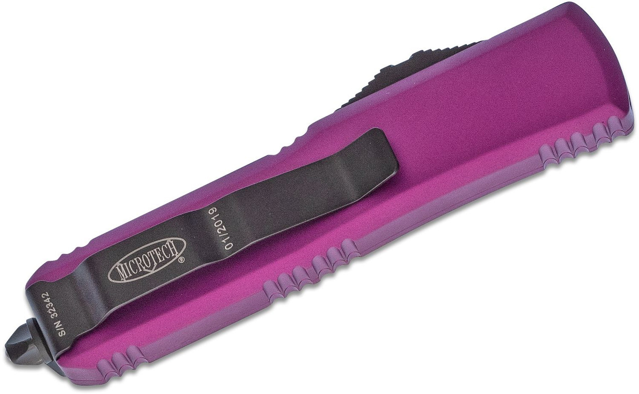 Microtech 231-1VI UTX-85 Black Drop Point, Violet Handles - Image 3
