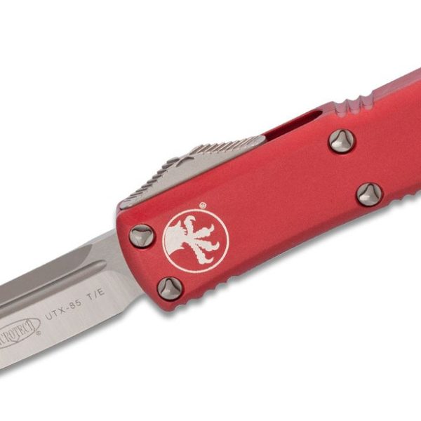 Microtech 233-4RD UTX-85 Satin Tanto Plain, Red