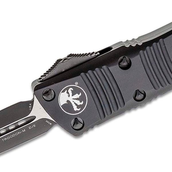 Microtech 238-1T Troodon Mini Tactical Black, Black Handles