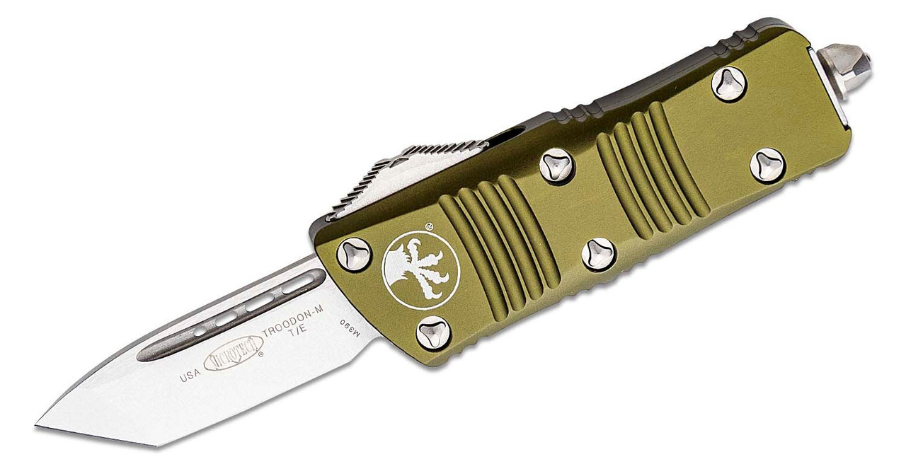 Microtech 240-10OD Troodon Mini Stonewashed, OD Green