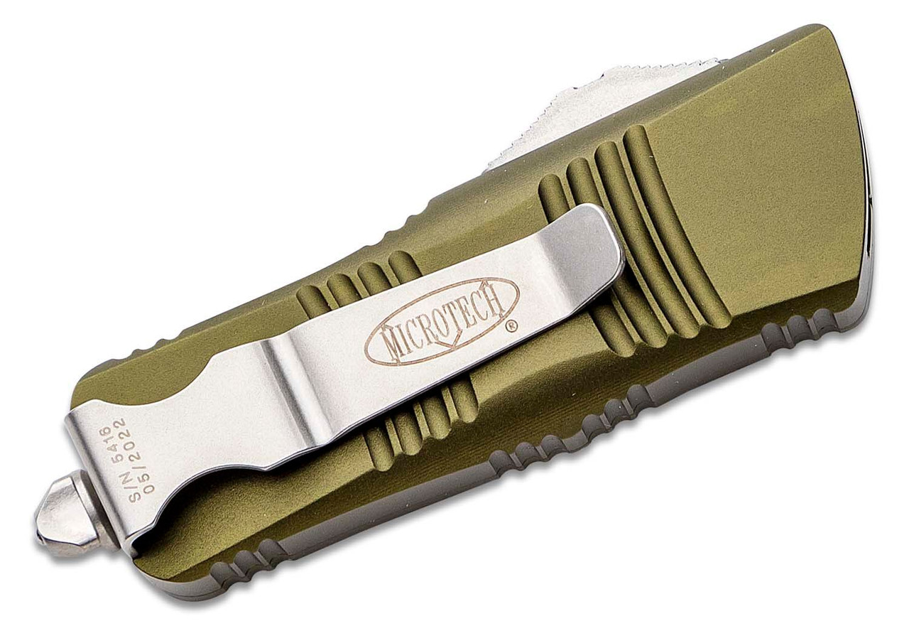 Microtech 240-10OD Troodon Mini Stonewashed, OD Green - Image 4