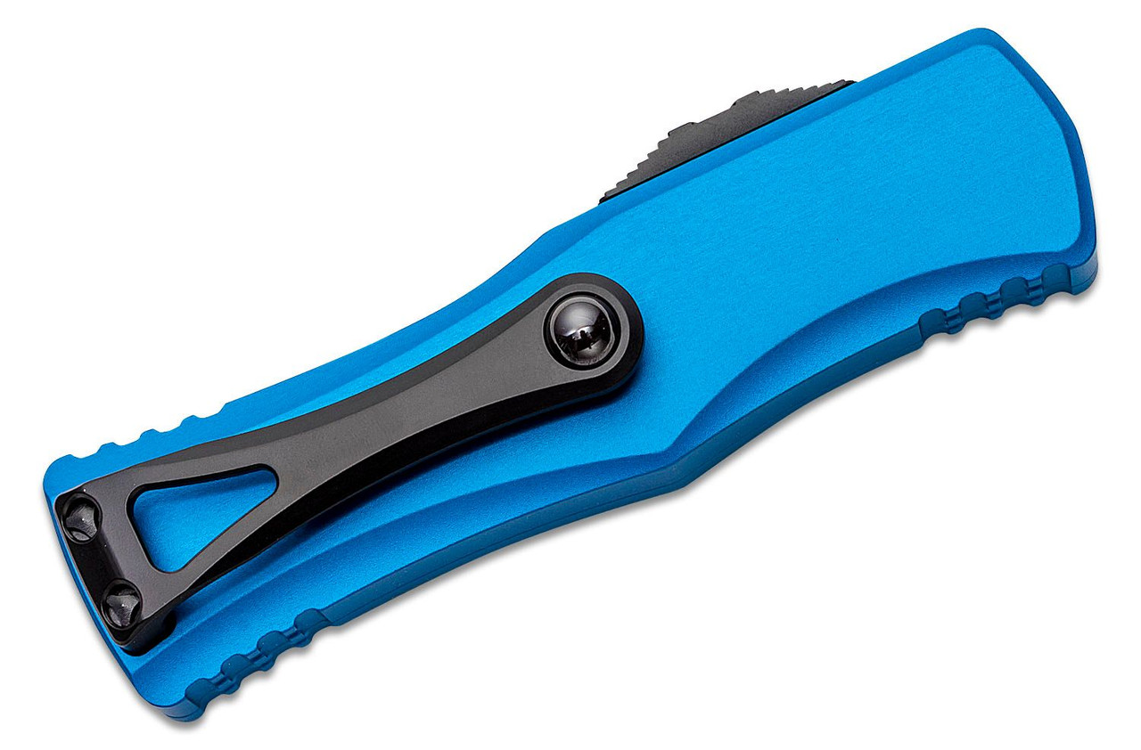 Microtech 702-3BL Hera Black P/S, Blue Handles - Image 3