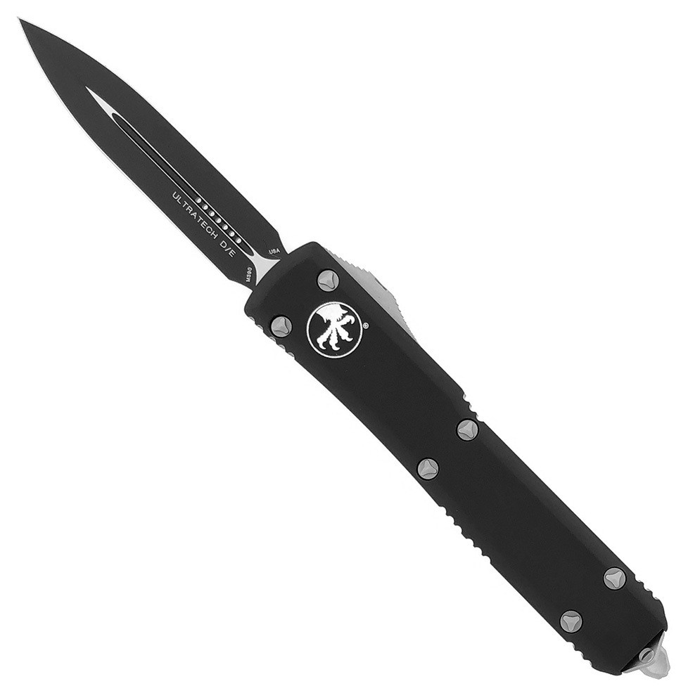 Microtech 122-1 Ultratech Black, Black Aluminum Handle