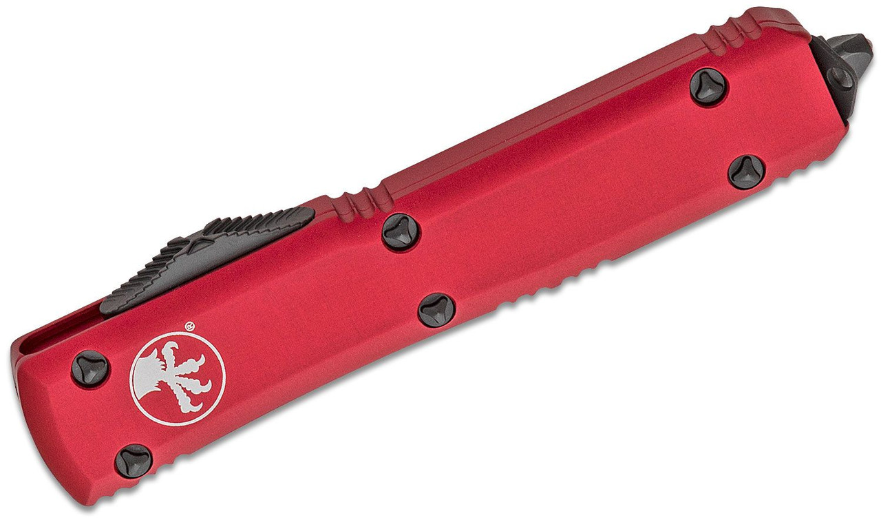 Microtech 121-1RD Ultratech Black, Red Aluminum Handles - Image 2