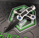 Heretic H002-8A-BLZ Wraith Auto Bowie Battleworn Black w/ Blizzard Chassis