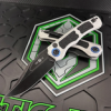 Heretic H002-8A-BLZ Wraith Auto Bowie Battleworn Black w/ Blizzard Chassis - Image 2