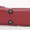 Microtech 122-1MR Ultratech Black, Merlot Aluminum Handle - Image 4