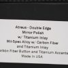 Microtech Atreus Double Edge Mirror Polish w/ Carbon Fiber and Titanium Inlay - Image 13