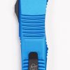 Microtech 140-1BL Troodon Black, Blue Aluminum Handles - Image 4