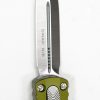 Microtech 225-4OD Dirac Double Edge Satin OD Green - Image 3