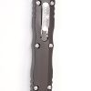 Microtech 225-10 Dirac Stonewashed, Black Aluminum Handles - Image 6