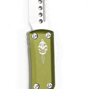 Microtech 719-10ODS UTX-85 Hellhound Stonewash OD Green