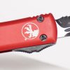 Microtech 123-3RD Ultratech Full Serrated, Red Handle - Image 13