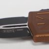 Microtech 157-1TA Exocet Money Clip Black, Tan Handles - Image 9