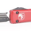 Microtech 123-1RD Ultratech Black, Red Aluminum Handles - Image 4