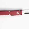 Microtech 148-4MR UTX-70 OTF AUTO Satin, Merlot Handle - Image 4
