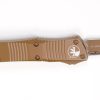 Microtech 140-1CTA Troodon Tanto Cerakote, Tan Handles - Image 4