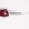 Microtech 138-12MR Troodon Stonewashed , Merlot Handles - Image 4
