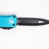 Microtech 702-1TQ Hera Black DLC, Turquoise Handles - Image 4
