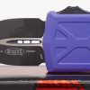 Microtech 157-1PU Exocet Money Clip Black D/E, Purple Handle - Image 8