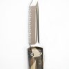 Microtech 123-15LPGETACS Ultratech Tanto Tan Geo Camo Front Serrations - Image 4