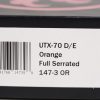 Microtech 147-3OR UTX-70 BLK Plain & Serrated, ORN Handles - Image 7