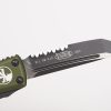 Microtech 233-2OD UTX-85 BLK Tanto Combo, OD GRN Handles - Image 6