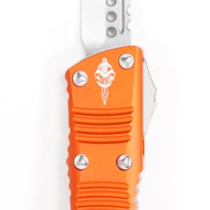 Microtech 819-10ORS Mini Troodon Hellhound Stonewash Orange