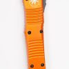Microtech 144-1OR Combat Troodon Black Tanto, Orange Handles - Image 4