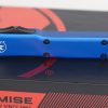 Microtech 149-2BL UTX-70 Black Partial Serrated, BLU Handles - Image 4