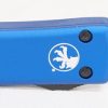 Microtech 149-2BL UTX-70 Black Partial Serrated, BLU Handles - Image 8