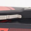 Microtech 149-5 UTX-70 Satin Partial Serrated, Black Handles - Image 4