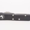 Microtech 233-11 UTX-85 AUTO OTF 3" Stonewashed Tanto Combo Blade, Black Aluminum Handles - Image 4