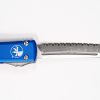 Microtech 123-6BL Ultratech Satin Tanto, BLUE Handles - Image 3