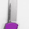Microtech 703-10VI Hera Stonewash Single Edge, Violet Handle - Image 4