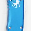 Microtech 702-4BL Hera Satin standard blade, Blue Handle - Image 4