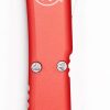 Microtech 223-10RD Spartan Ultratech Stonewashed, Red Handle - Image 4