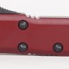Microtech 231-2MR UTX-85 Black, Merlot Aluminum Handles - Image 4
