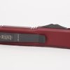 Microtech 231-1MR UTX-85 Black, Merlot Red Aluminum Handles - Image 5