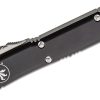Microtech 123-12 Ultratech Stonewashed Tanto, Black Handles - Image 4