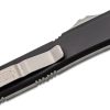 Microtech 123-12 Ultratech Stonewashed Tanto, Black Handles - Image 3