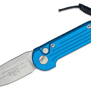 Microtech 135-10BL LUDT Stonewashed Blue