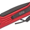 Microtech 135-1RD LUDT Black Plain Blade, Red Handles - Image 3