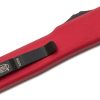Microtech 148-1RD UTX-70 Black, Red Aluminum Handles - Image 3